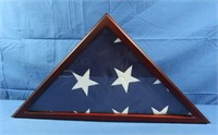 Wood Cased American Flag