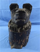 Carved Wooden Bear (wood splitting)