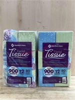 2-12 pack tissue boxes