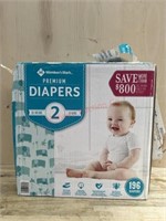 Box of size 2 members mark diapers