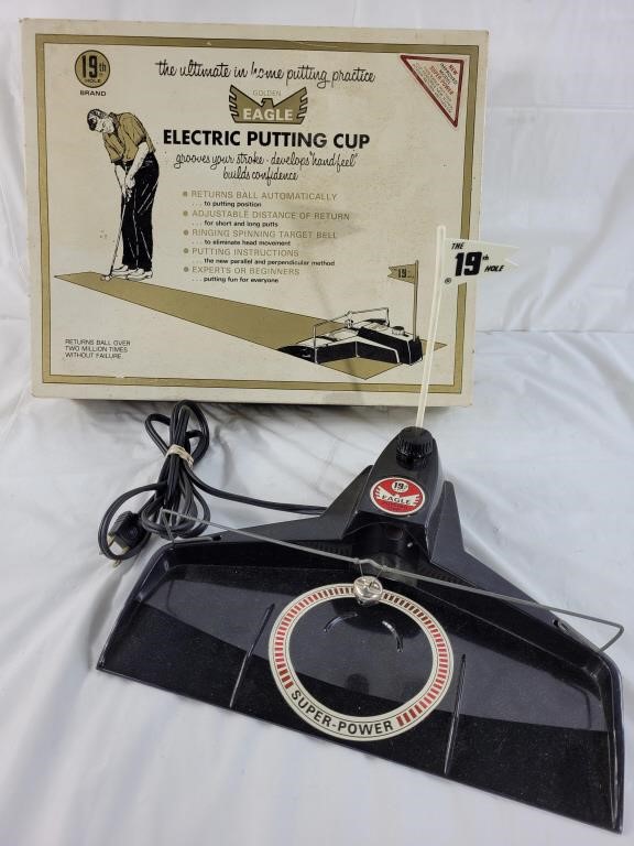 Vintage golden eagle electric putting cup