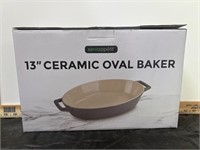 Servappetit 13" Ceramic Oval Baker