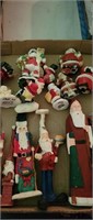 Lot of 14 Santa Claus ornaments