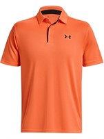 Under Armour Small Orange Blast Tech Polo