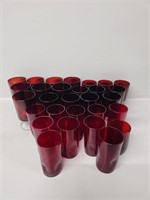 Red Glass Drinkware