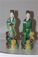Pair of Chinese 19th / 20th Century Couple Statues