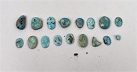 84.5 Carats of Jewelry Grade Turquoise Cabochons