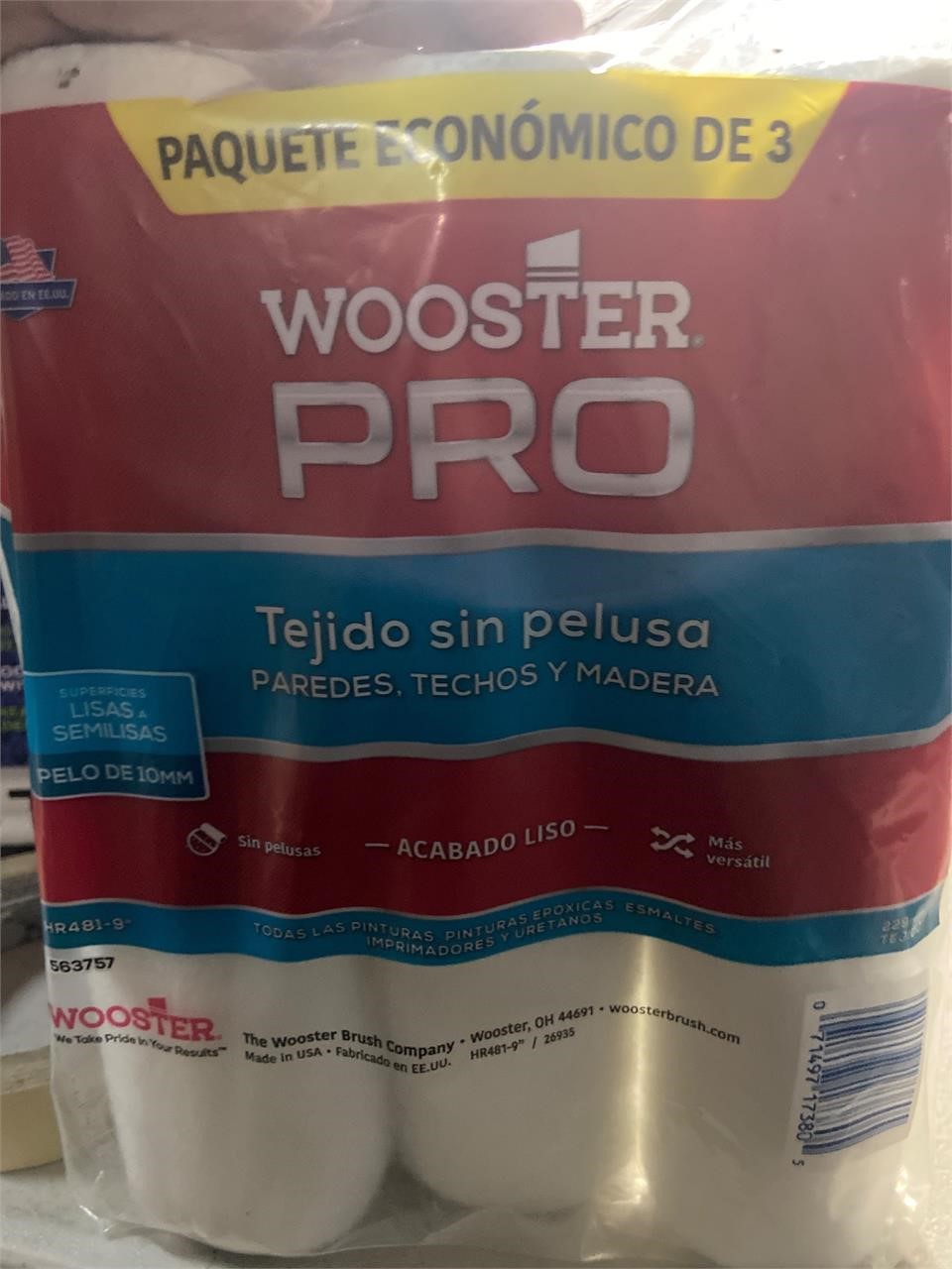 $24 Wooster pro 3 pack paint roller