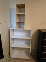 White Bookcase and Shelf