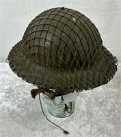 WWII Steel Brodie Helmet