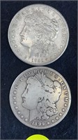 1899 & 1921 SILVER DOLLARS