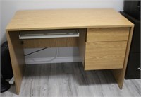 2 drawer desk with pullout keyboard tray