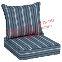 A+R 25x25in 2pc Navy Patio Seat Cushions