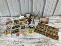 Vintage Postcards, Buttons, SnoopyBank
