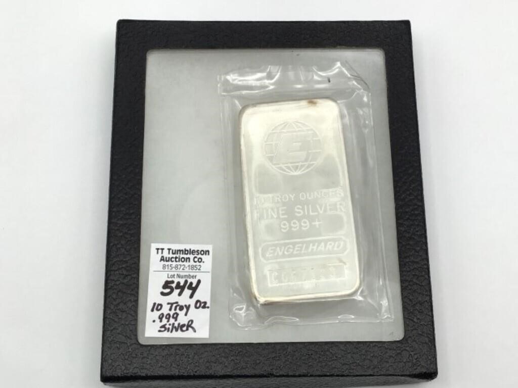 10 Troy Ounces Fine Silver .999