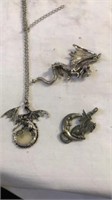 3 dragon pendants