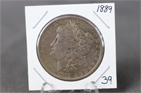 1889 Morgan Dollar AU