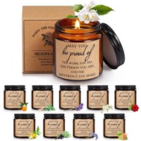 10 Pcs Jars Scented Soy Candles 3.5 oz May You...