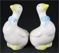 Ducks w/Blue Bows Salt & Pepper Shakers