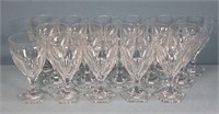 (16) Kosta Boda "Rosersberg" Crystal Water Goblets