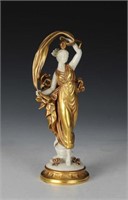 European Female Porcelain Figure w/ Gilt