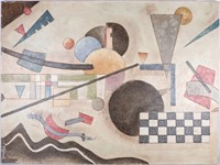 WASSILY KANDINSKY PLASTER PAINTING THE MANNER OF