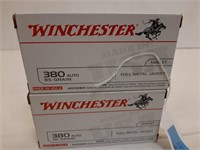 100 Rounds Winchester 380 95 Grain Bullets