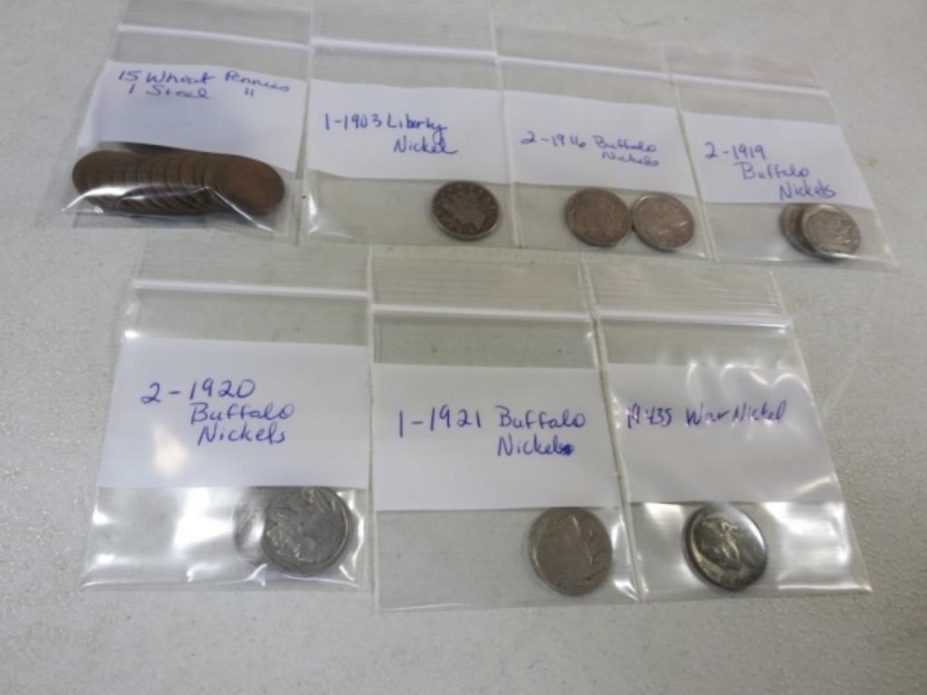 Wheat Pennies & Buffalo Nickels See Pics For