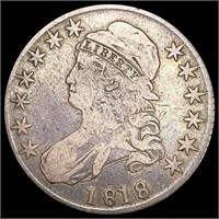 1818 0-112 Cap Bust Half Dollars R1 NICELY