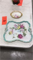 Lefton butterfly shape vanity porcelain tray and