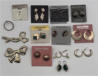 Earrings, Brooch & Pendant All Stamped 925