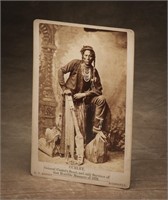 Cabinet Card of Curley, General Custer's Scout