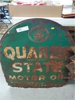 Quaker State Motor Oil Tin Sign