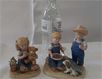 Denim days figurines, by Homco