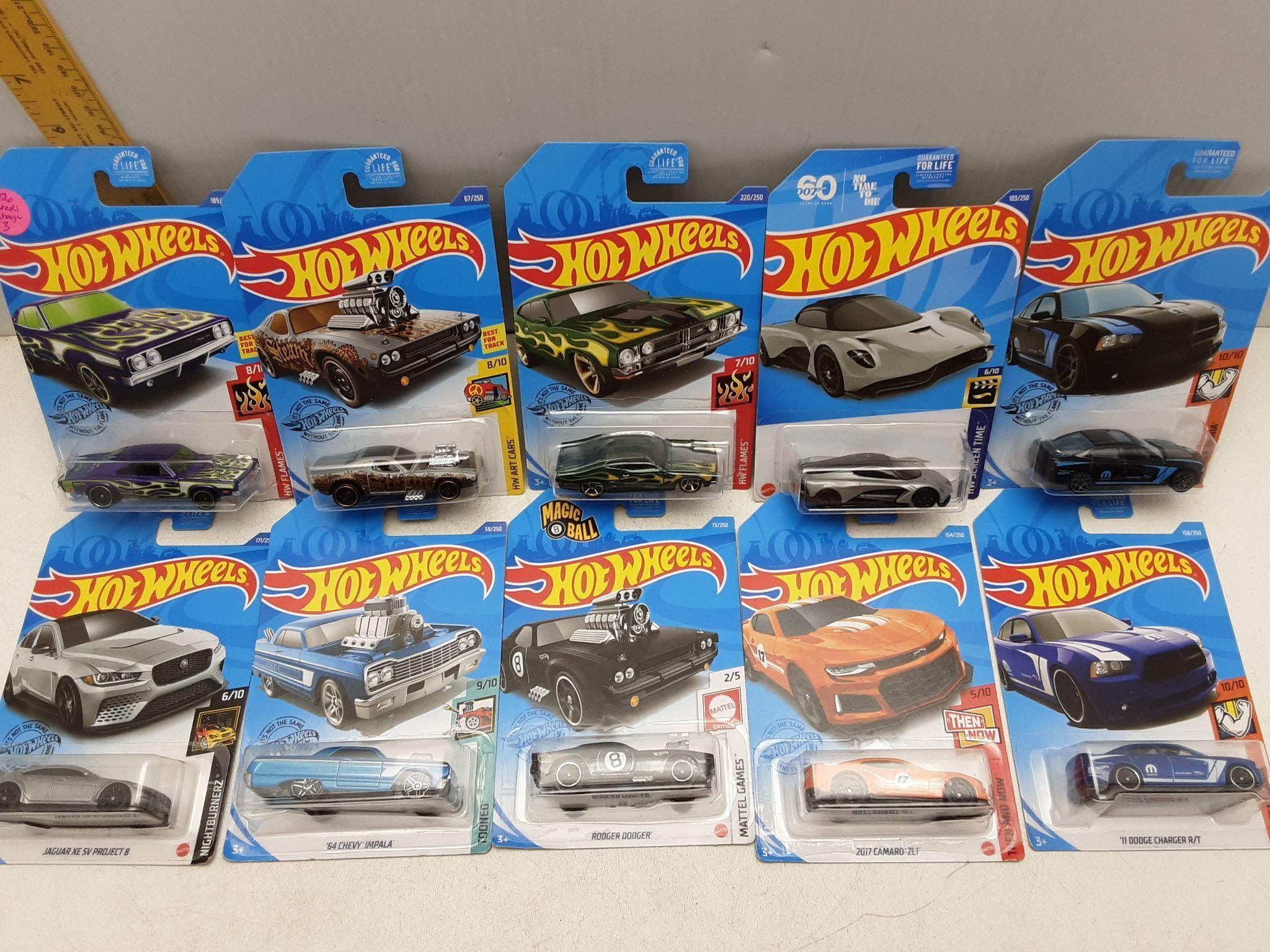 10 MISC. SEALED HOT WHEELS