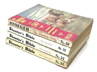 4 Vintage Shooters Bibles - 1959 - 63 - 64 & 68