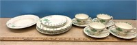 18 Pieces Vintage Hand Painted Floral Myott China