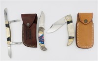 Maxam Lockback & Rough Ryder Pocket Knives (3)