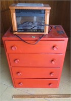 4 drawer dresser and Heat Surge heater