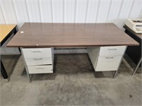 Wooden & Metal Desk