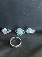 Four Costume rings