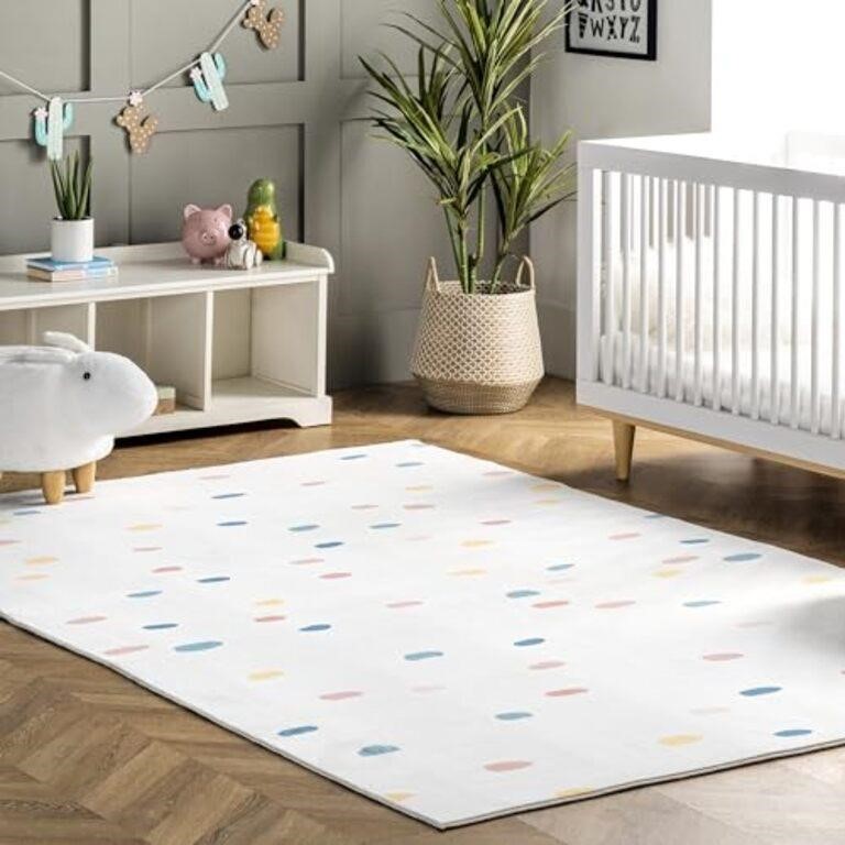 nuLOOM Calla Kids Polka Dot Nursery or Playroom