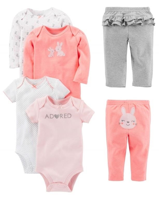 Size 3-6Months Simple Joys Baby Girls 6 piece