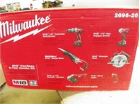 Milwaukee M18 six tool cordless tool set