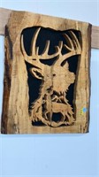 Carved wood wall art, Approximately 15 x 18