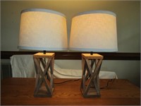 2 Table Lamps 29" T