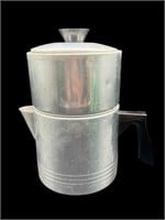Vintage Chilton Ware 7 Cup 3pc Alum. Coffee Maker