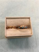 Baby 10 Kt Rings  - Turquoise Not Marked