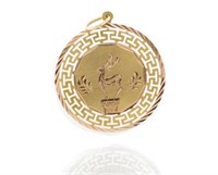 Rose gold "Pantheon" pendant