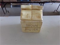 Brown bagger cookie jar